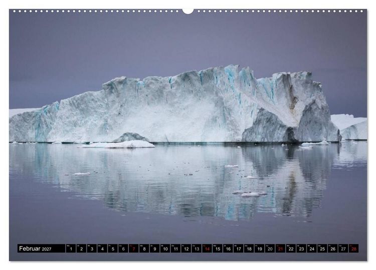Produktbild: Ilulissat Eisfjord, Gr&ouml;nland. EIS - FORM UND LICHT (hochwertiger Premium Wandkalender 2027 DIN A2 quer), Kunstdruck in Hochglanz