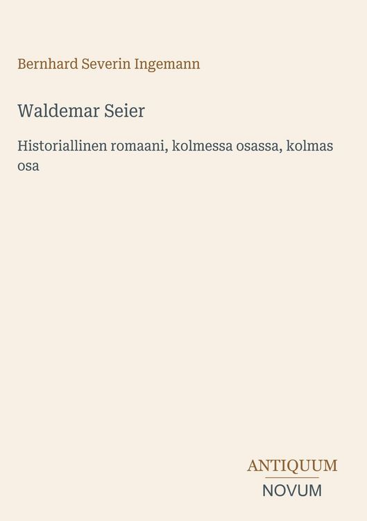 Produktbild: Waldemar Seier