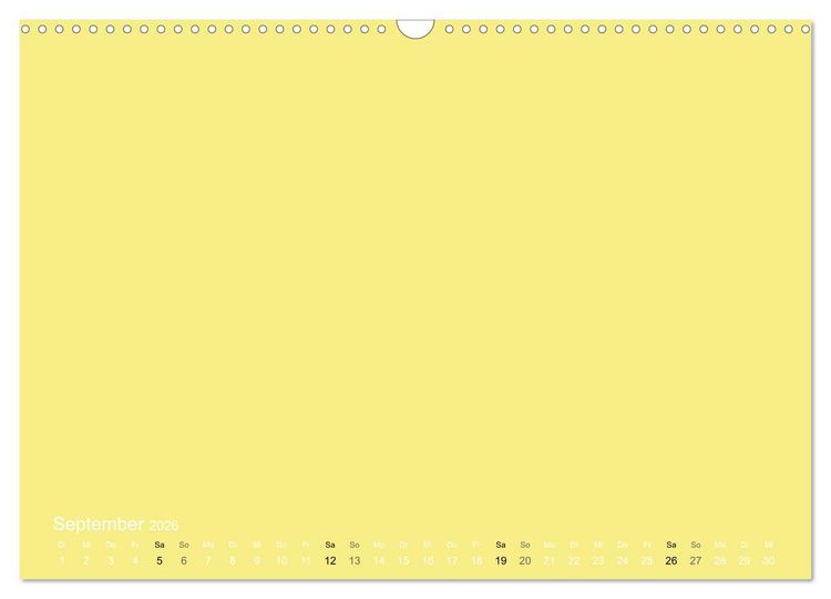 Produktbild: Bastelkalender - Gelb (Wandkalender 2026 DIN A3 quer), CALVENDO Monatskalender