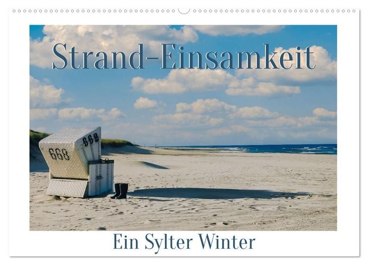 Produktbild: Strand-Einsamkeit. Ein Sylter Winter (Wandkalender 2027 DIN A2 quer), CALVENDO Monatskalender