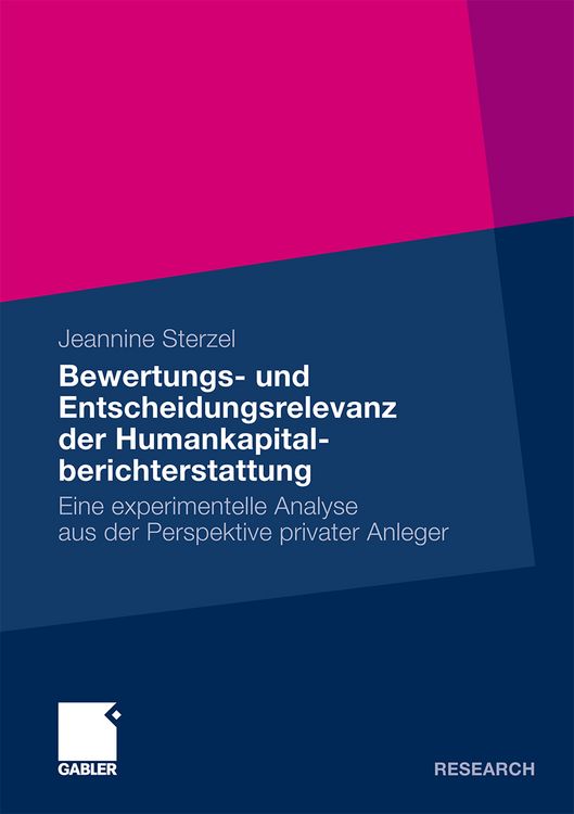 Produktbild: Bewertungs- und Entscheidungsrelevanz der Humankapitalberichterstattung