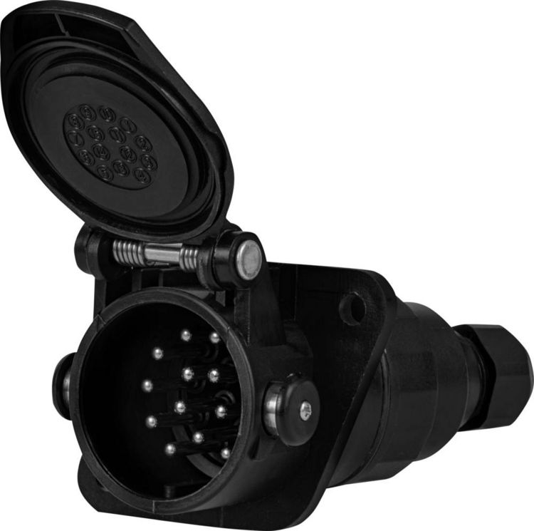 Produktbild: SecoR&uuml;t ES061 Anh&auml;nger-Steckdose [Klemmen - Stecker 15polig]