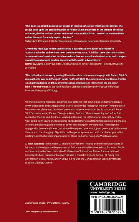 Produktbild: Power, Order, and Change in World Politics