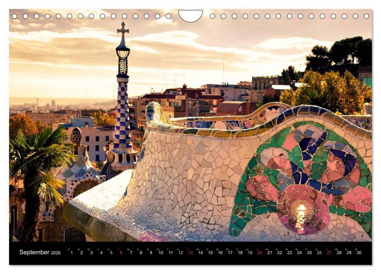 Produktbild: Barcelona - Stadtansichten (Wandkalender 2026 DIN A4 quer), CALVENDO Monatskalender