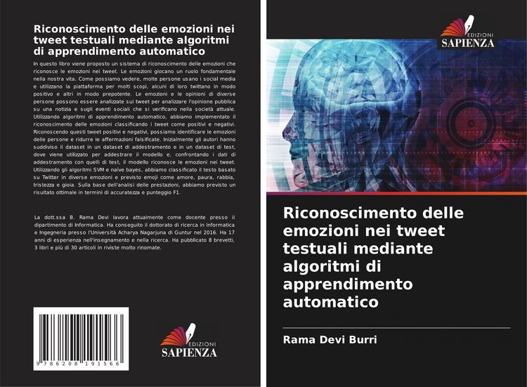 Produktbild: Riconoscimento delle emozioni nei tweet testuali mediante algoritmi di apprendimento automatico