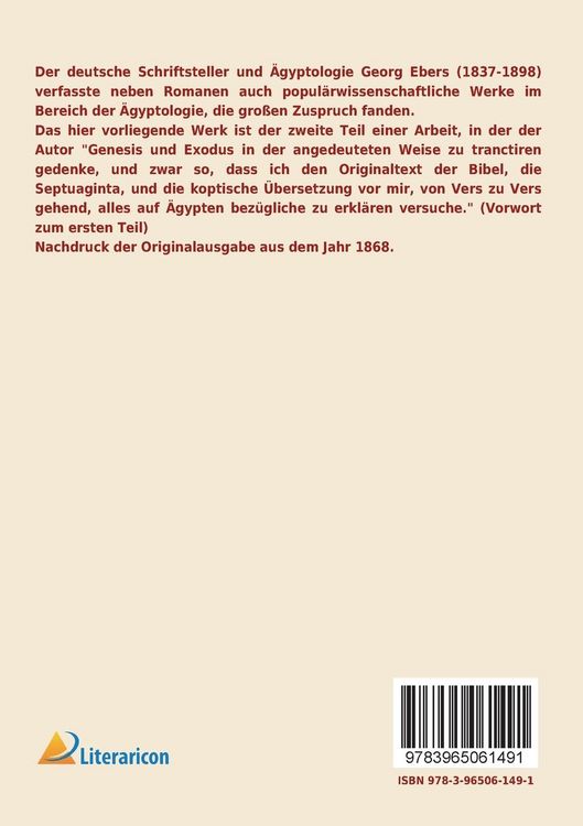 Produktbild: &Auml;gypten und die B&uuml;cher Moses'