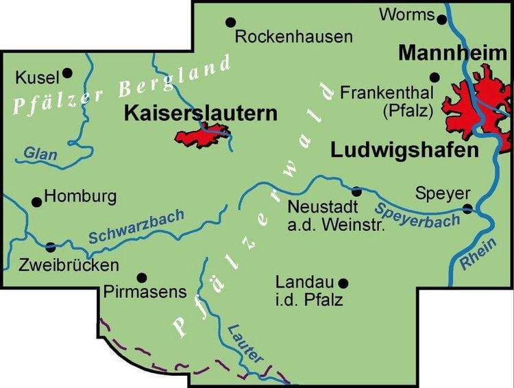 Produktbild: BVA ADFC Regionalkarte Pfalz 1:75.000