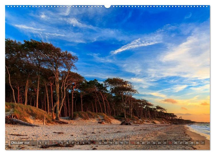 Produktbild: Stimmungsvolle Ostseek&uuml;ste 2026 (hochwertiger Premium Wandkalender 2026 DIN A2 quer), Kunstdruck in Hochglanz