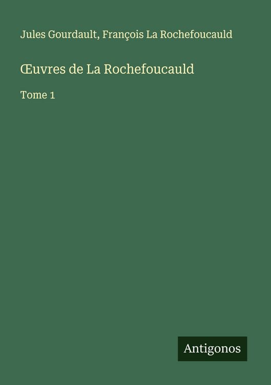 Produktbild: &iquest;uvres de La Rochefoucauld