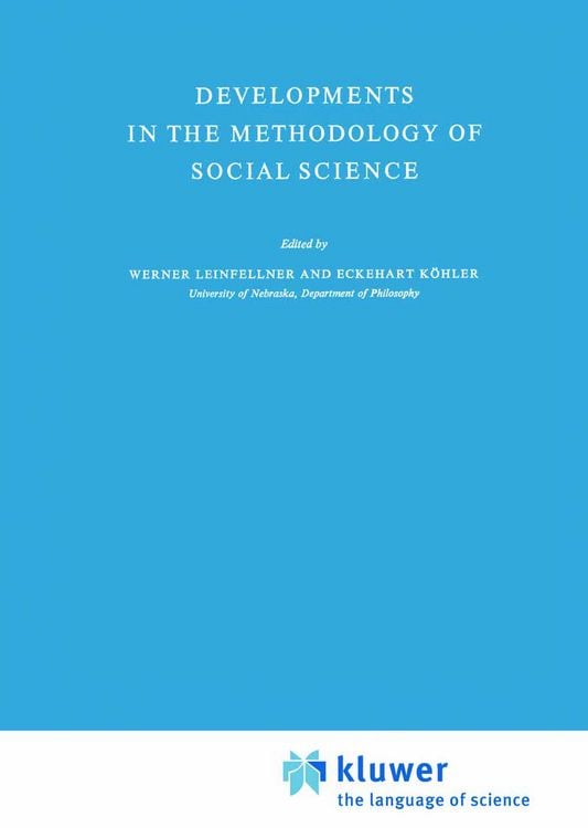 Produktbild: Developments in the Methodology of Social Science