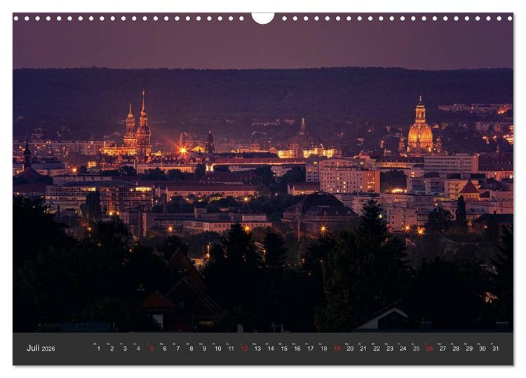 Produktbild: Barockstadt Dresden (Wandkalender 2026 DIN A3 quer), CALVENDO Monatskalender