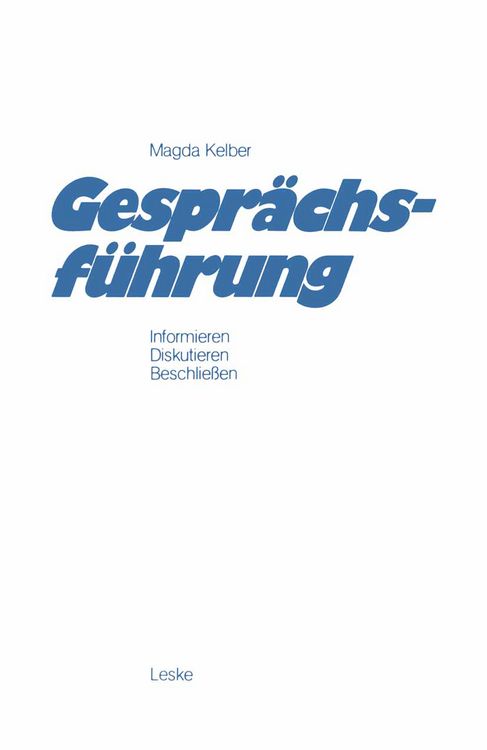 Produktbild: Gespr&auml;chsf&uuml;hrung