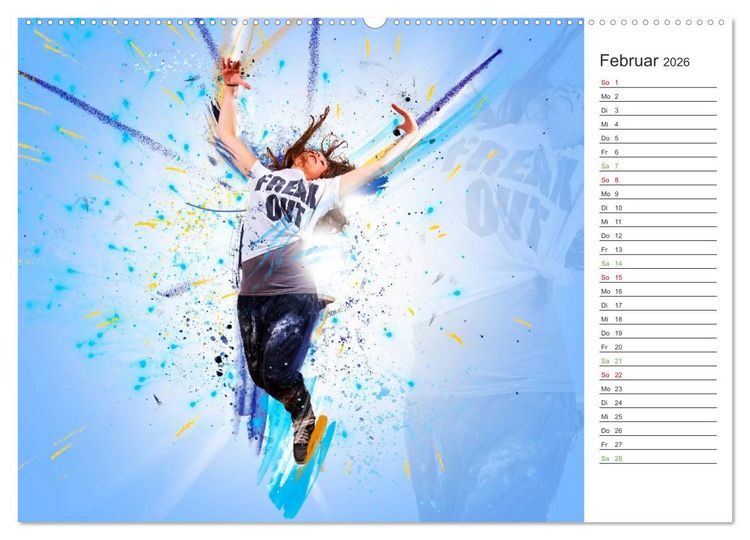 Produktbild: HipHopDance (Wandkalender 2026 DIN A2 quer), CALVENDO Monatskalender