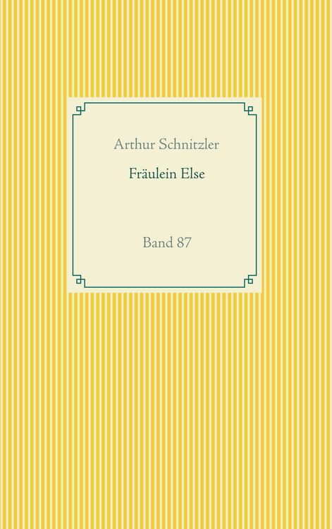 Produktbild: Fr&auml;ulein Else