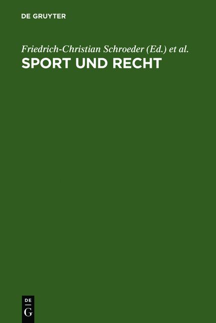 Produktbild: Sport und Recht