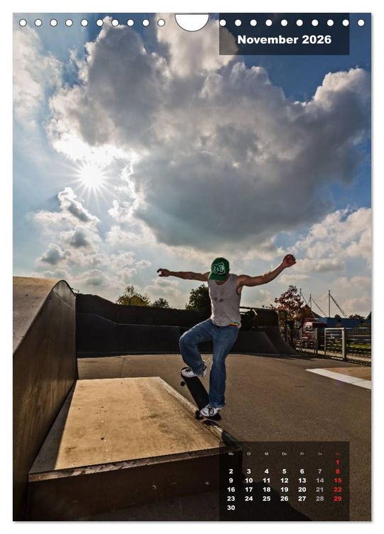 Produktbild: Mit dem Skateboard unterwegs (Wandkalender 2026 DIN A4 hoch), CALVENDO Monatskalender