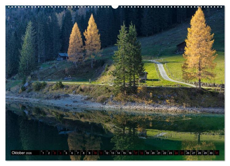 Produktbild: Seen - Berge - Salzkammergut (Wandkalender 2026 DIN A2 quer), CALVENDO Monatskalender
