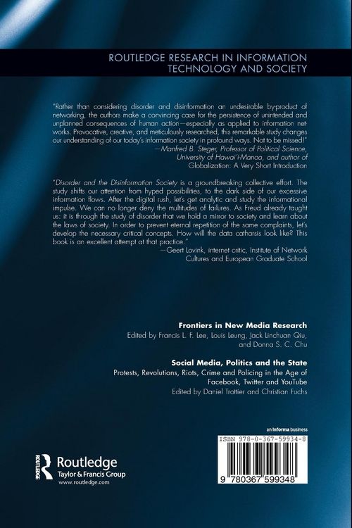 Produktbild: Disorder and the Disinformation Society