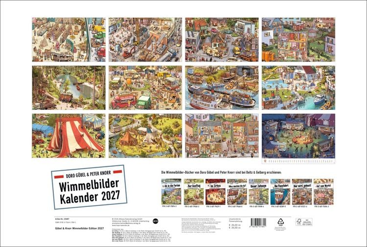 Produktbild: G&ouml;bel & Knorr Wimmelbilder Edition Kalender 2027