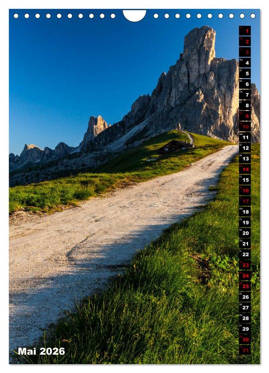 Produktbild: Dolomiten. Italien (Wandkalender 2026 DIN A4 hoch), CALVENDO Monatskalender