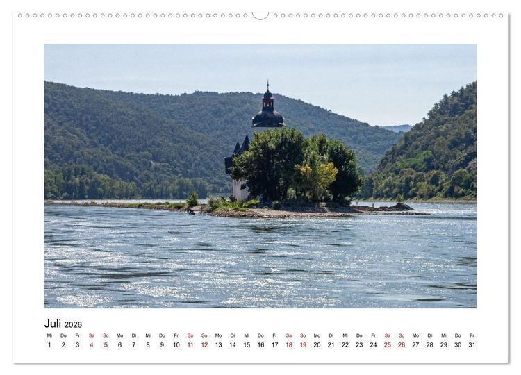 Produktbild: Am sch&ouml;nen Mittelrhein (hochwertiger Premium Wandkalender 2026 DIN A2 quer), Kunstdruck in Hochglanz