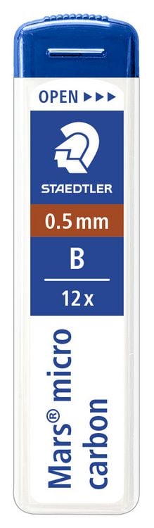 Produktbild: STAEDTLER Feinmine Mars® micro carbon 250 0,5mm B, 12er Set