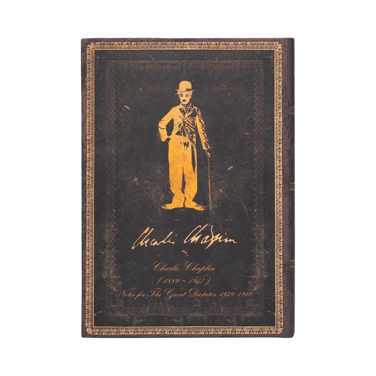Produktbild: Hardcover Notizbuch Hommage an Charlie Chaplin, Midi, Liniert