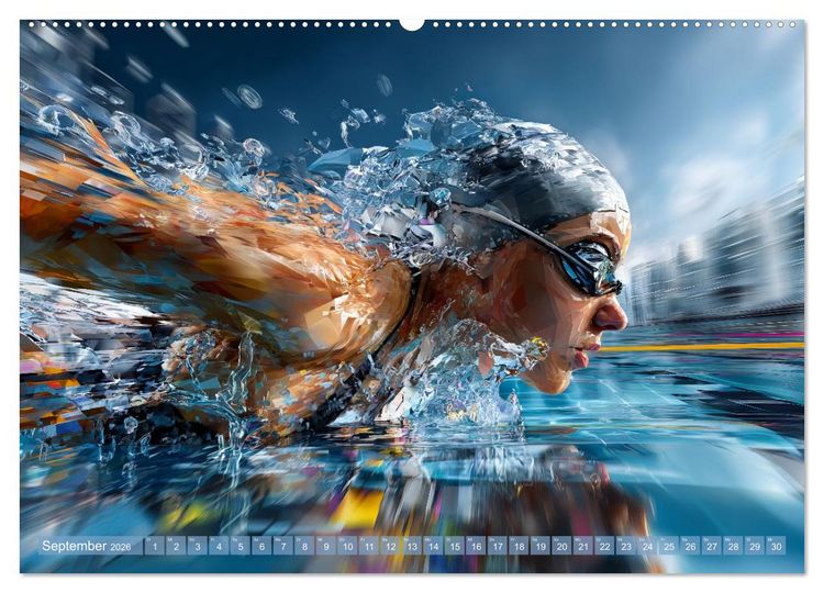 Produktbild: Gro&szlig;e Momente des Sports (hochwertiger Premium Wandkalender 2026 DIN A2 quer), Kunstdruck in Hochglanz