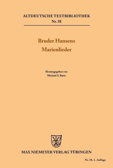 Produktbild: Bruder Hansens Marienlieder