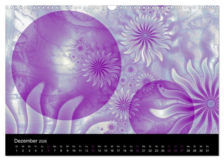 Produktbild: Die Farbe Lila (Wandkalender 2026 DIN A3 quer), CALVENDO Monatskalender