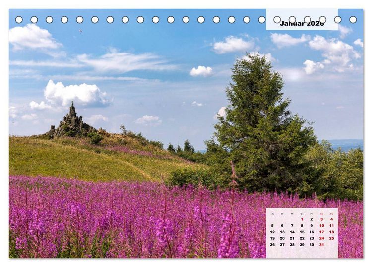 Produktbild: Rh&ouml;ner R&ouml;schen - ein Sommerm&auml;rchen in der Hochrh&ouml;n (Tischkalender 2026 DIN A5 quer), CALVENDO Monatskalender
