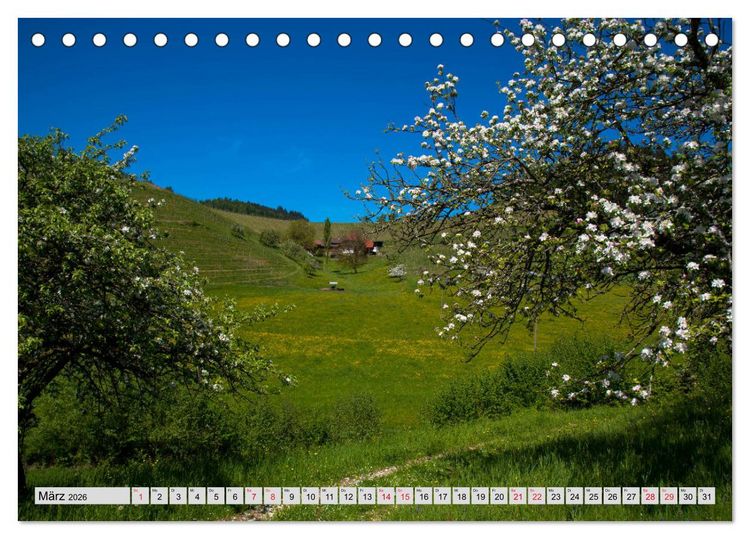 Produktbild: Zauberhaftes Kinzigtal (Tischkalender 2026 DIN A5 quer), CALVENDO Monatskalender