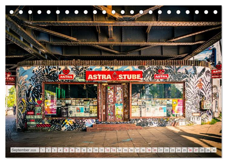 Produktbild: Buntes Hamburg (Tischkalender 2026 DIN A5 quer), CALVENDO Monatskalender