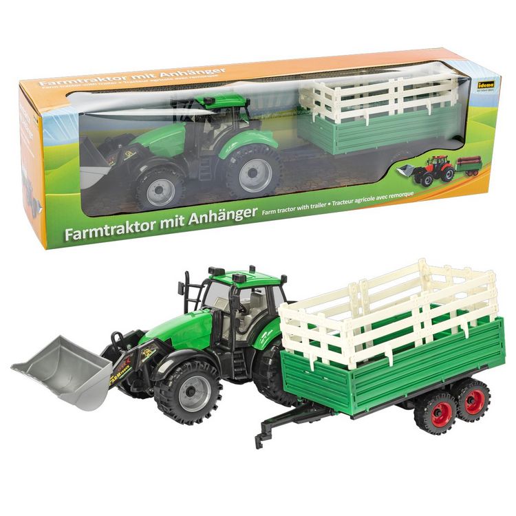 Produktbild: Idena Traktor mit Anh&auml;nger 4fach sortiert