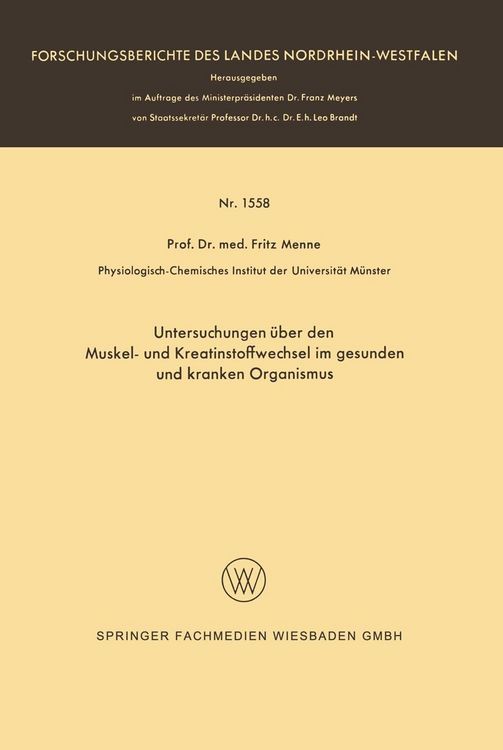 Produktbild: Untersuchungen &uuml;ber den Muskel- und Kreatinstoffwechsel im gesunden und kranken Organismus