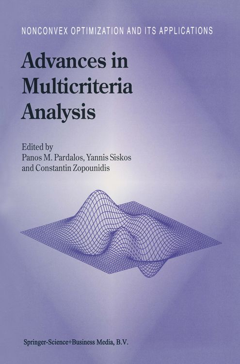 Produktbild: Advances in Multicriteria Analysis