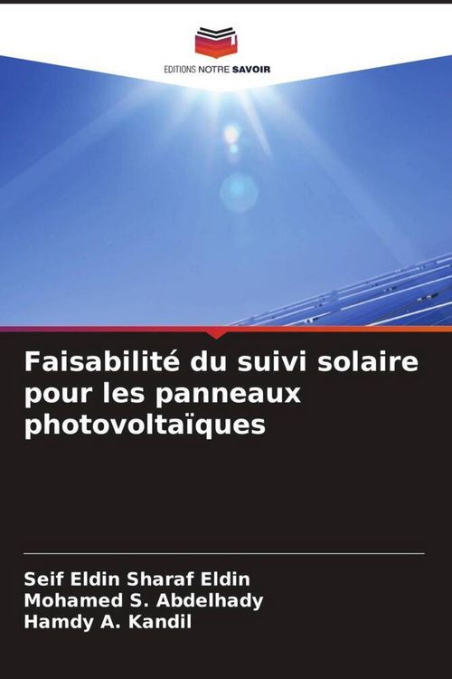 Produktbild: Faisabilit&eacute; du suivi solaire pour les panneaux photovolta&iuml;ques