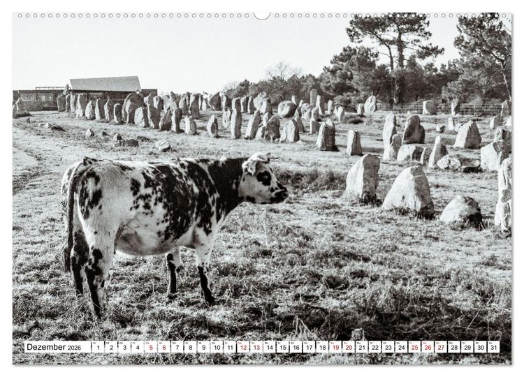 Produktbild: Bretagne Mythen und Steine (hochwertiger Premium Wandkalender 2026 DIN A2 quer), Kunstdruck in Hochglanz