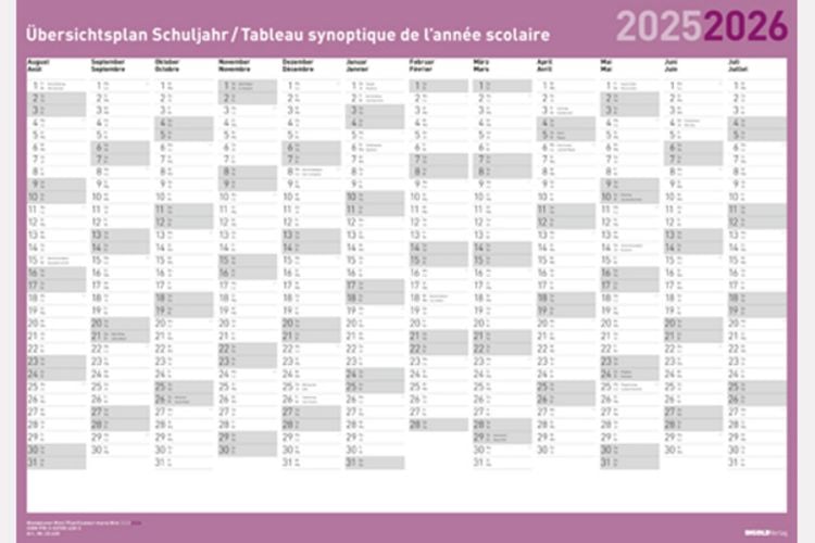 Produktbild: Wandplaner Mini 2025/26