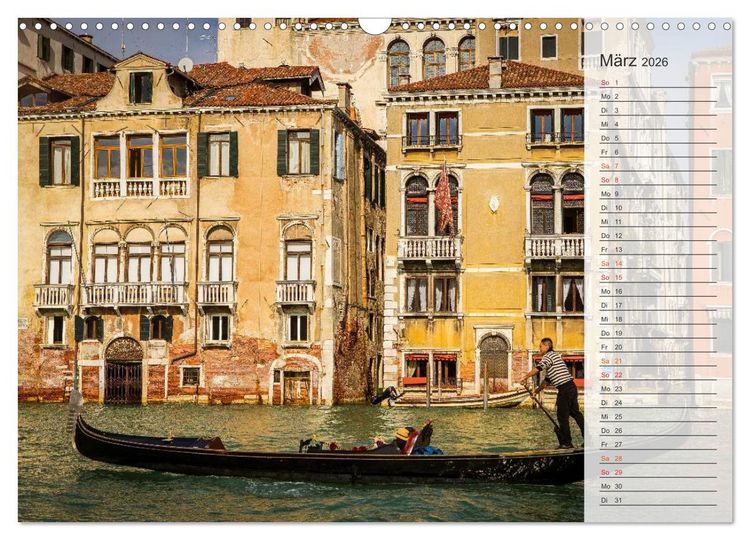 Produktbild: Wundervolles Venedig (Wandkalender 2026 DIN A3 quer), CALVENDO Monatskalender