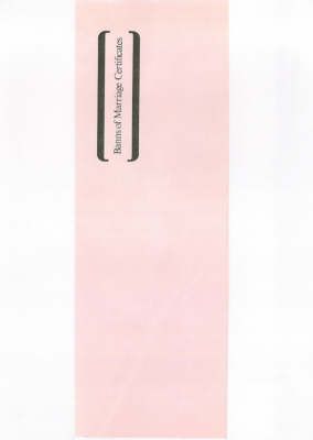 Produktbild: Banns of Marriage Certificate Book Mb6