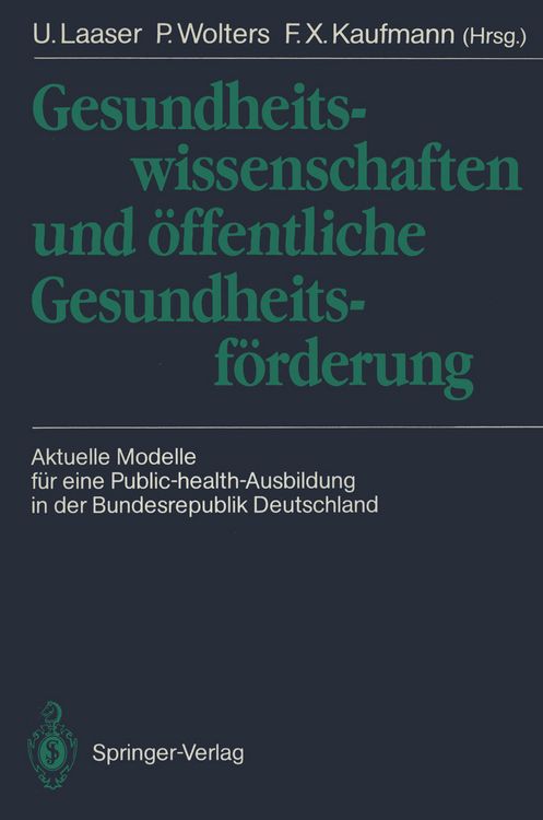 Produktbild: Gesundheitswissenschaften und &ouml;ffentliche Gesundheitsf&ouml;rderung