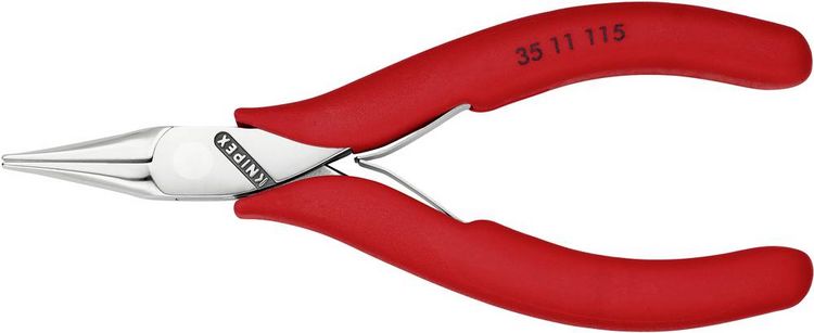 Produktbild: Knipex 35 11 115 Elektronik- u. Feinmechanik Flachzange Gerade Werkzeugstahl 115mm