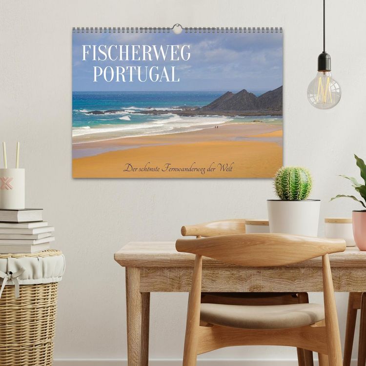Produktbild: Fischerweg Portugal (Wandkalender 2026 DIN A3 quer), CALVENDO Monatskalender