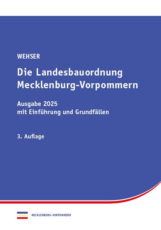Produktbild: Landesbauordnung Mecklenburg-Vorpommern