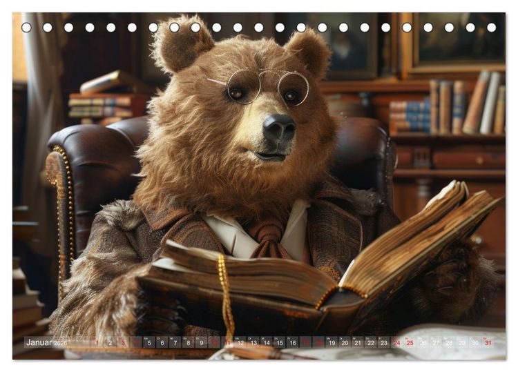Produktbild: B&auml;ren im B&uuml;ro (Tischkalender 2026 DIN A5 quer), CALVENDO Monatskalender
