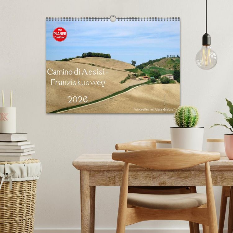 Produktbild: Camino di Assisi - Franziskusweg (Wandkalender 2026 DIN A3 quer), CALVENDO Monatskalender