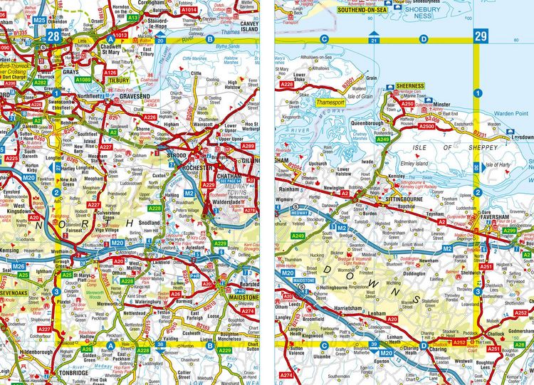 Produktbild: South East England Regional A-Z Road Atlas