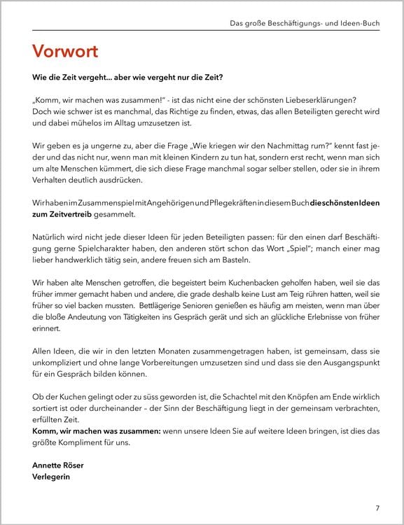 Produktbild: Das gro&szlig;e Besch&auml;ftigungsbuch f&uuml;r Menschen mit Demenz. Ideen, Spiele, Besch&auml;ftigungen f&uuml;r Senioren mit Demenz. Ratgeber.