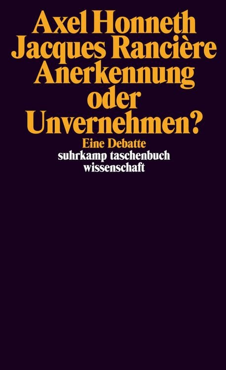 Produktbild: Anerkennung oder Unvernehmen?
